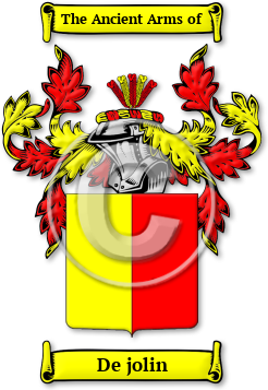 De jolin Family Crest Download (jpg) Legacy Series - 150 DPI